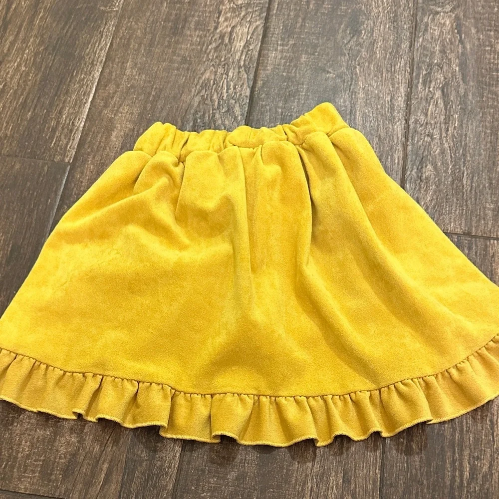 Yellow Ruffle Skort girls 4t